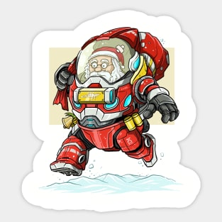 Santa bots Sticker